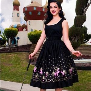Pinup Couture Dancing Horses Aurora Dress
